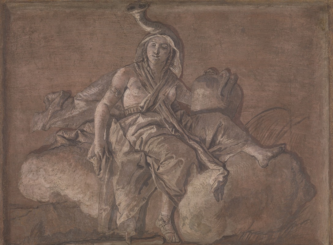 Giovanni Domenico Tiepolo - Allegorical Figure Representing Africa