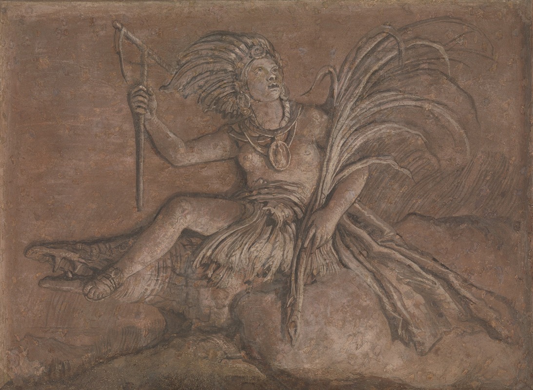 Giovanni Domenico Tiepolo - Allegorical Figure Representing America