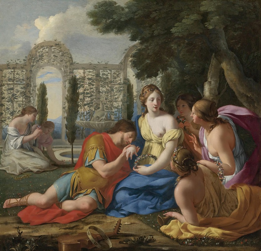 Eustache Le Sueur - Polyphilus And Polia Accompanied By Nymphs On Island Of Cythera