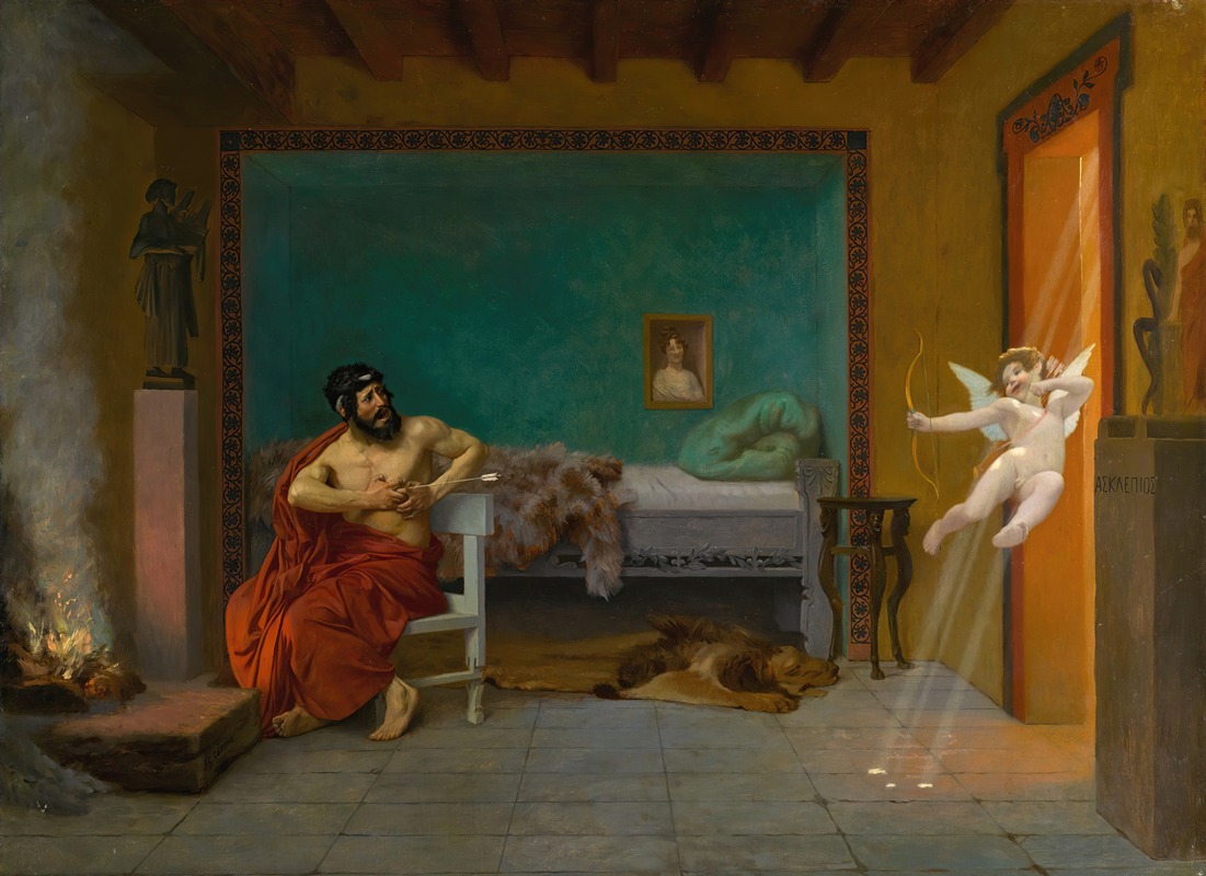 Jean-Léon Gérôme - Cupid Runs out the Door