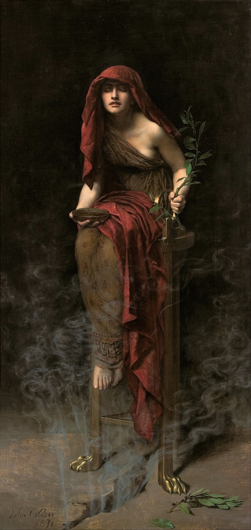 John Collier - Priestess of Delphi