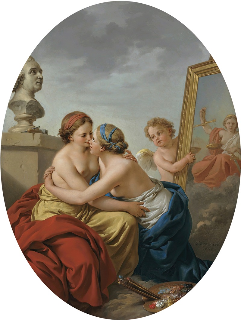 Louis-Jean-François Lagrenée - The union of painting and sculpture