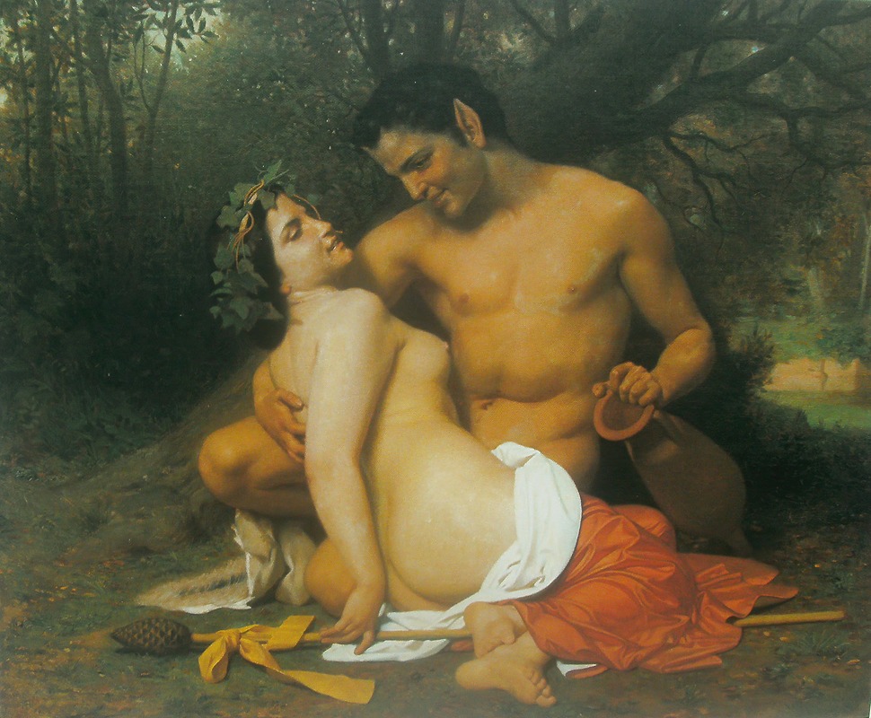 William Bouguereau - Faun and Bacchante