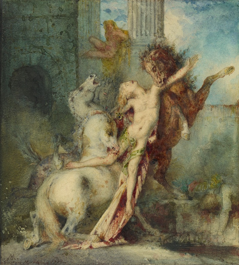 Gustave Moreau - Diomedes Devoured by Horses