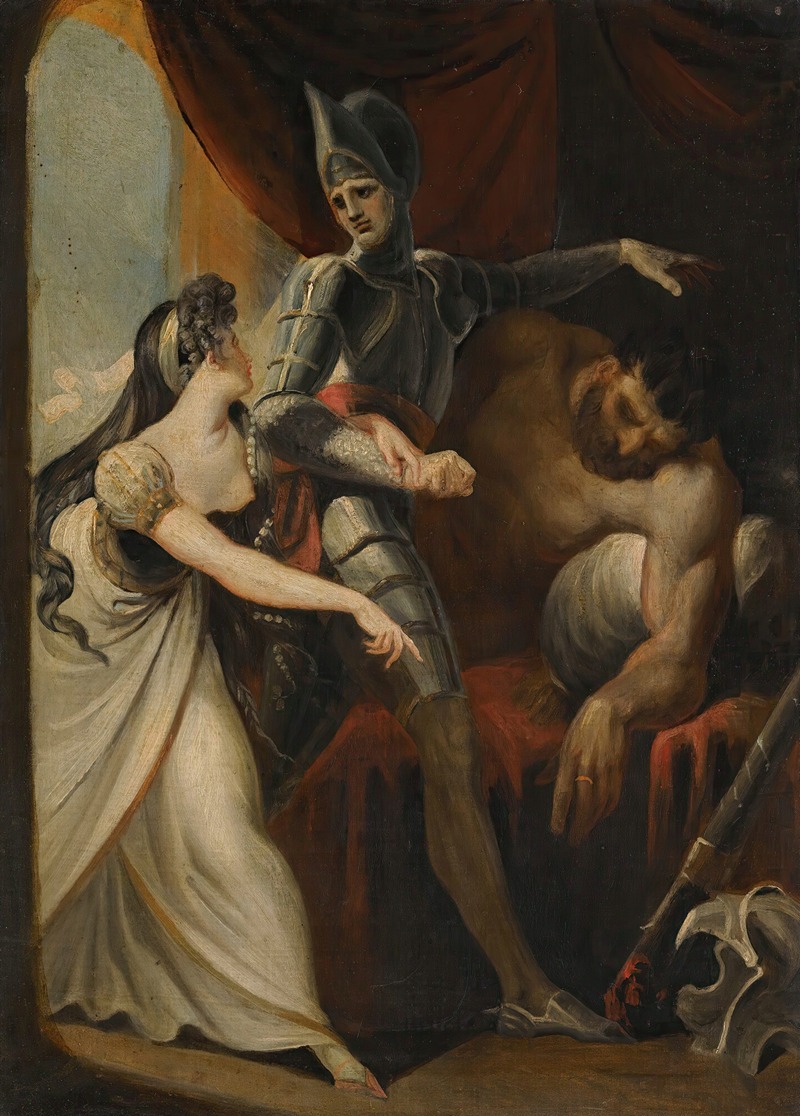 Henry Fuseli - Hüon Rescuing Angela From The Giant Angulaffer, From Wieland’s Oberon