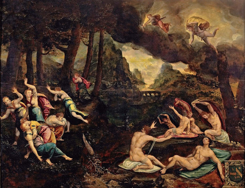 J. Charbonnier - Apollo And Artemis Killing The Children Of Niobe