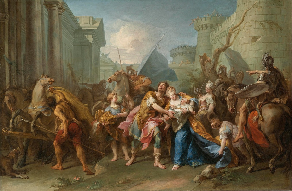 Jean II Restout - Hector Taking Leave Of Andromache