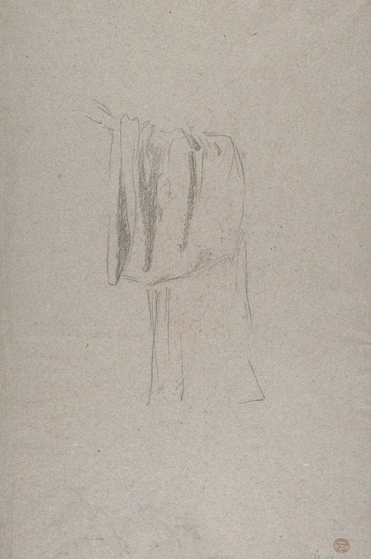 Isidore Pils - Sleeve of a Cleric; (studies for wall paintings in the Chapel of Saint Remi, Sainte-Clotilde, Paris, 1858)