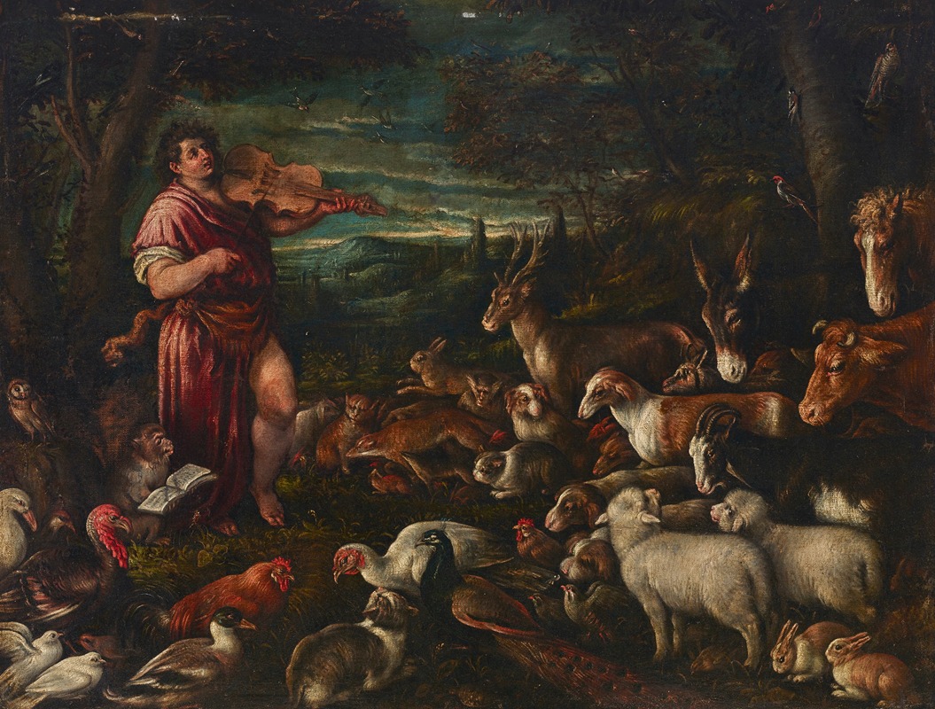 Francesco Bassano the Elder - Orpheus charming the animals