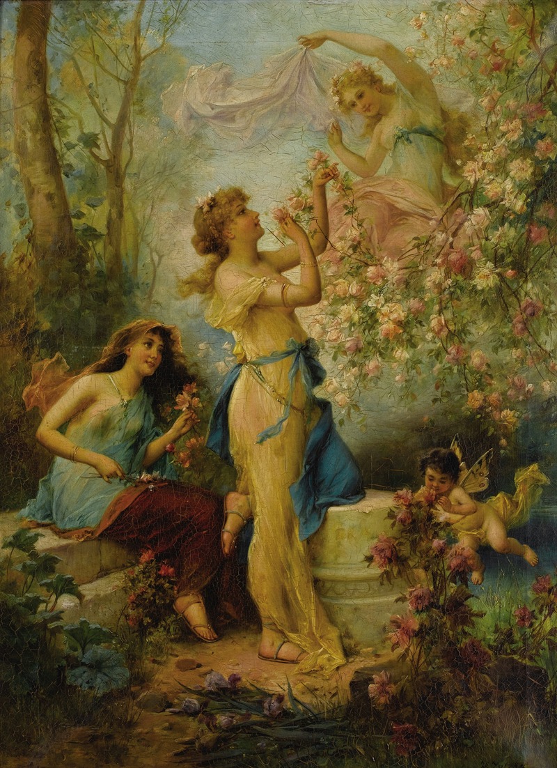 Hans Zatzka - Venus with Putti and Attendants