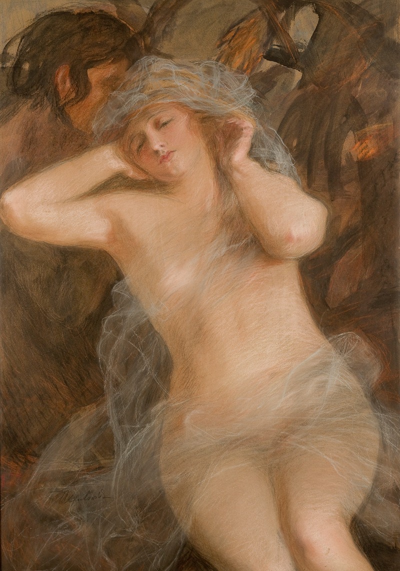 Teodor Axentowicz - Nymph and Satyr
