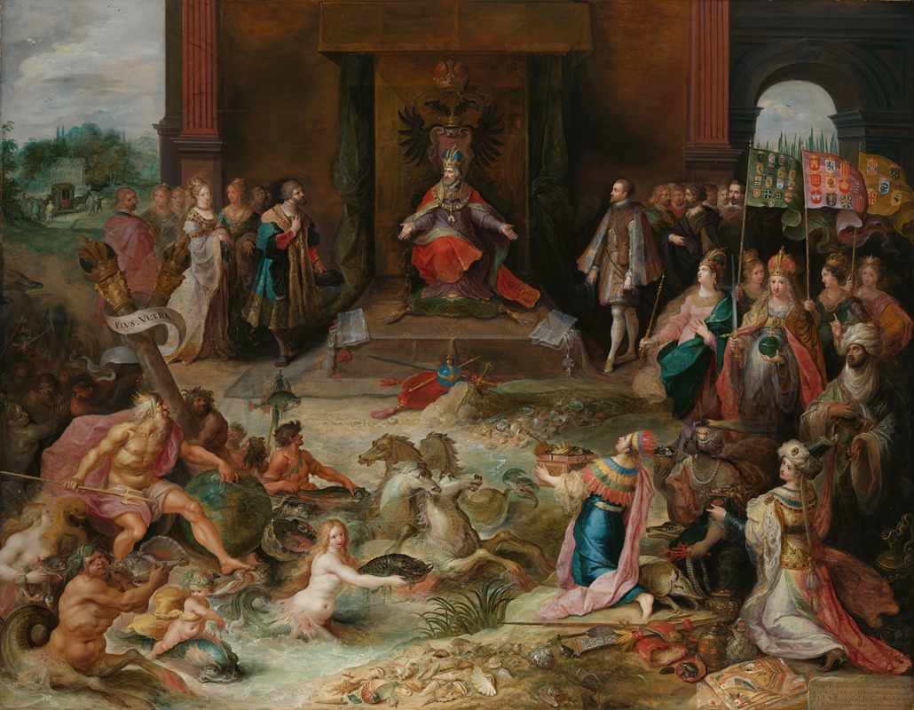 Frans Francken the Younger - Allegory on the Abdication of Emperor Charles V in Brussels