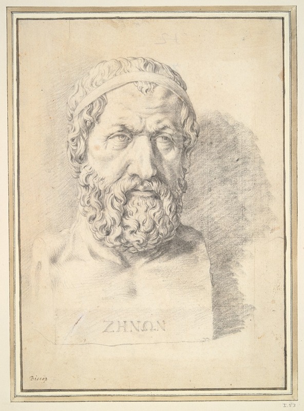 Jan de Bisschop - Portrait Bust of Zeno