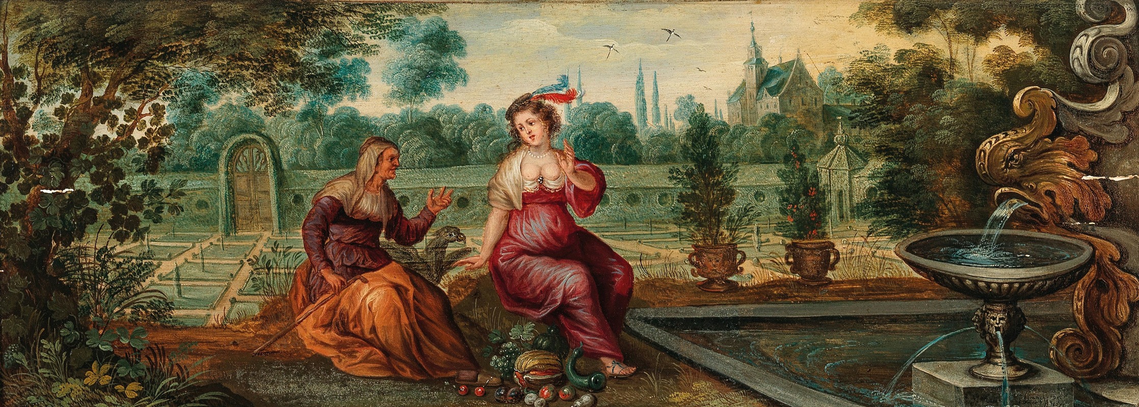 Frans Francken the Younger - Vertumnus and Pomona