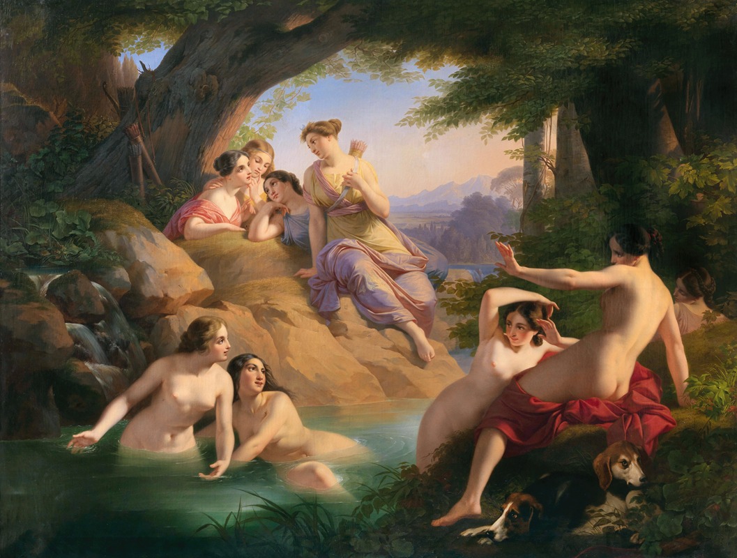 Paul Emil Jacobs - Diana and her Nymphs Bathing