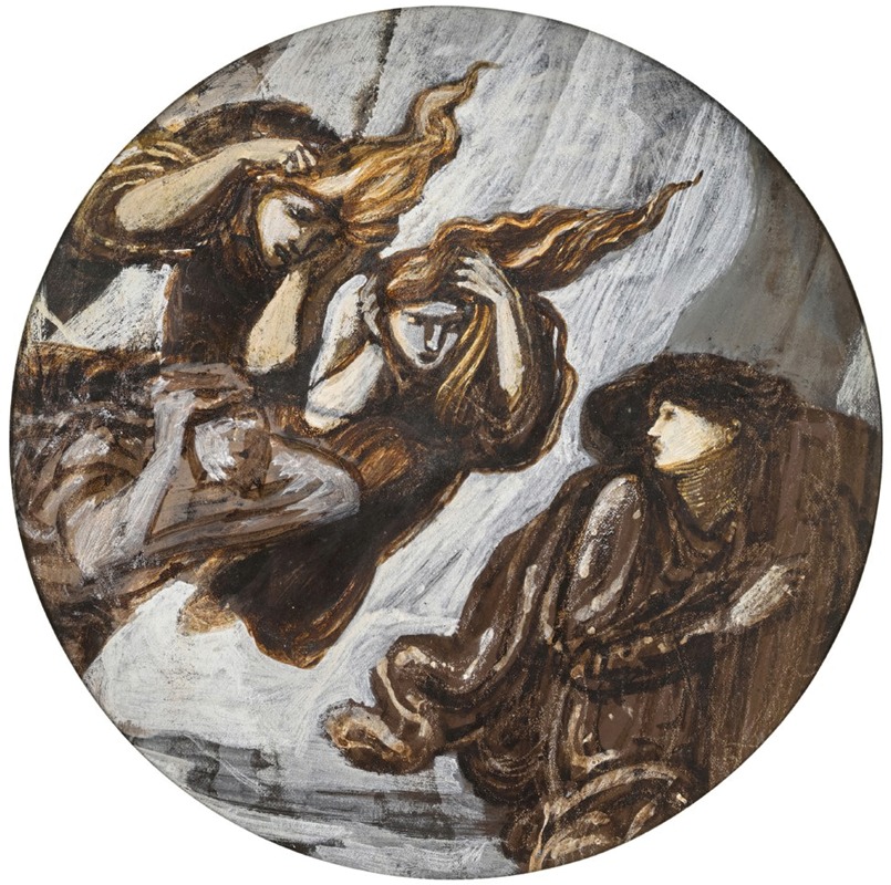 Sir Edward Coley Burne-Jones - Orpheus Pursued by Furies
