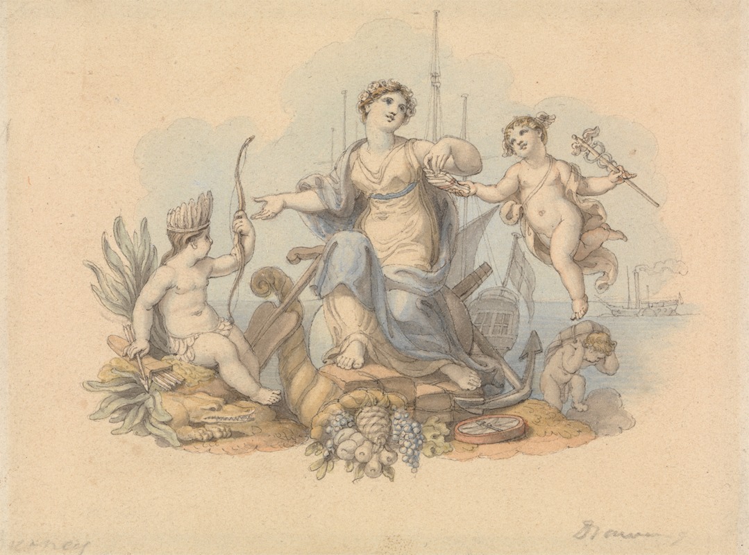 Edward Francis Burney - Allegory of Sea Trades