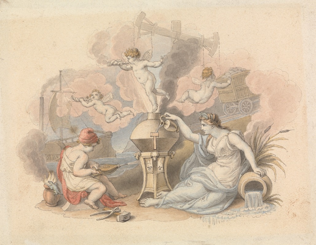 Edward Francis Burney - Allegory of Steam