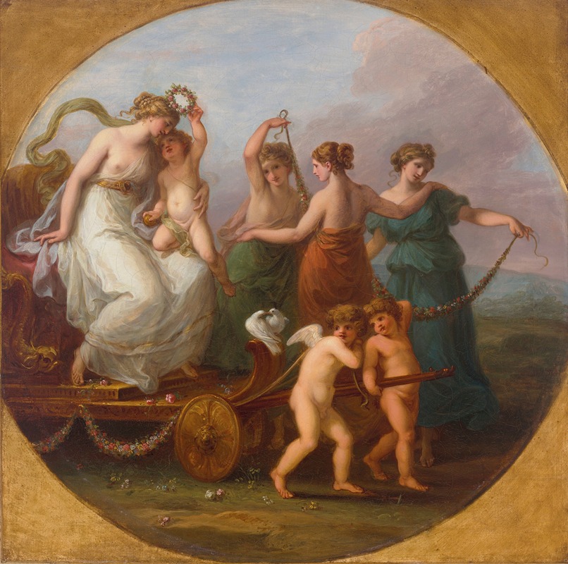 Angelica Kauffmann - The Triumph of Venus with the Three Graces