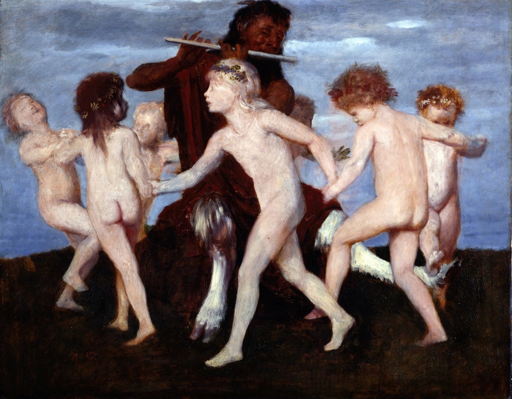 Arnold Böcklin - Pan Dancing with Children
