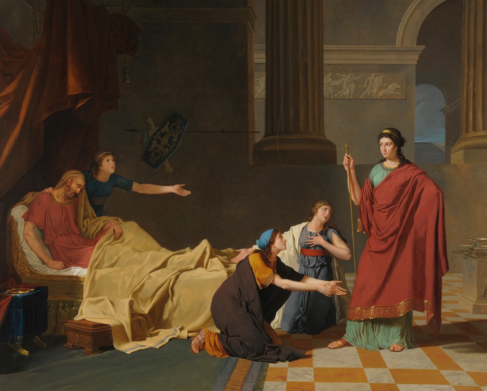 Charles-Édouard Chaise - Les Filles de Pélias demandant à Médée le rajeunissement de leur père