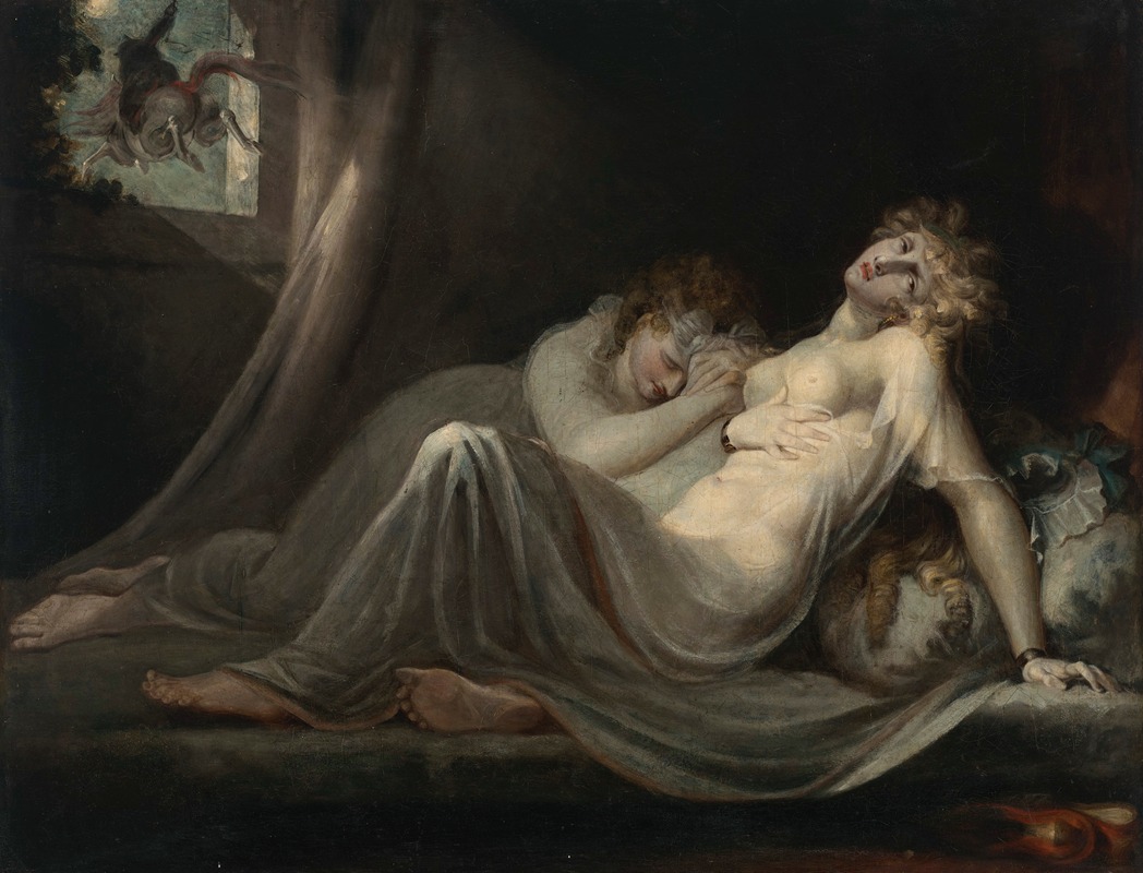 Henry Fuseli - The incubus leaving two young women