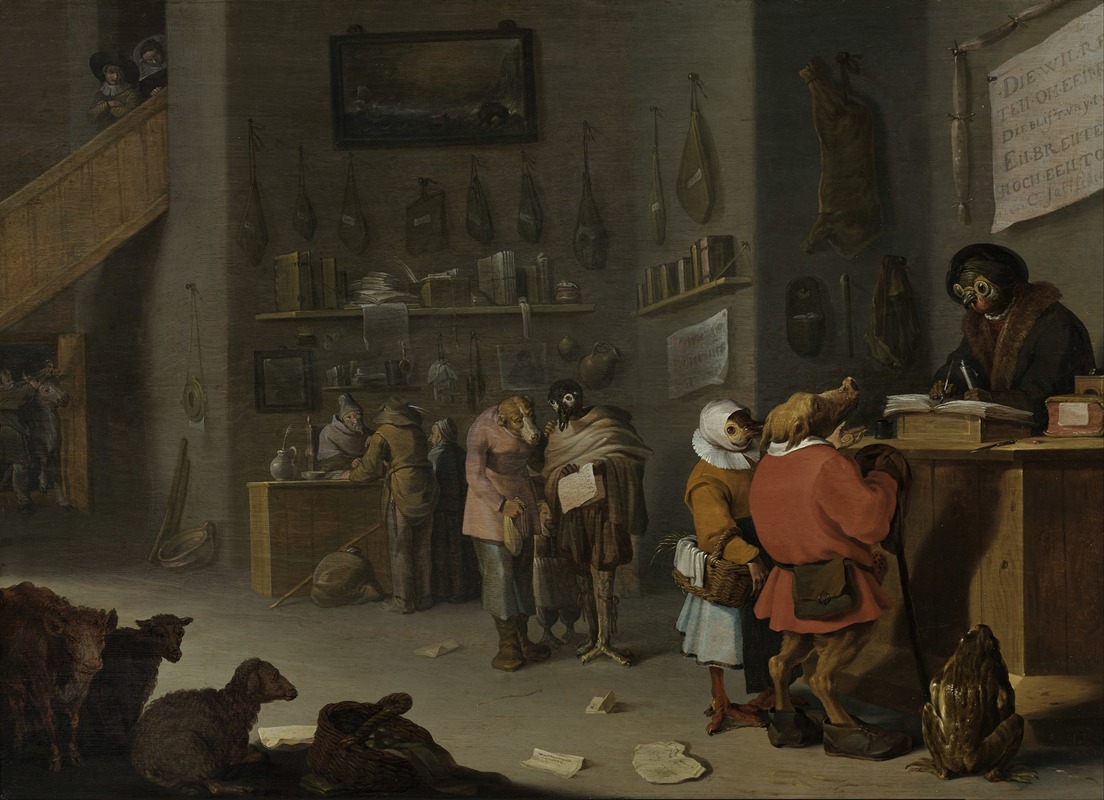 Cornelis Saftleven - ‘Who sues for a cow’
