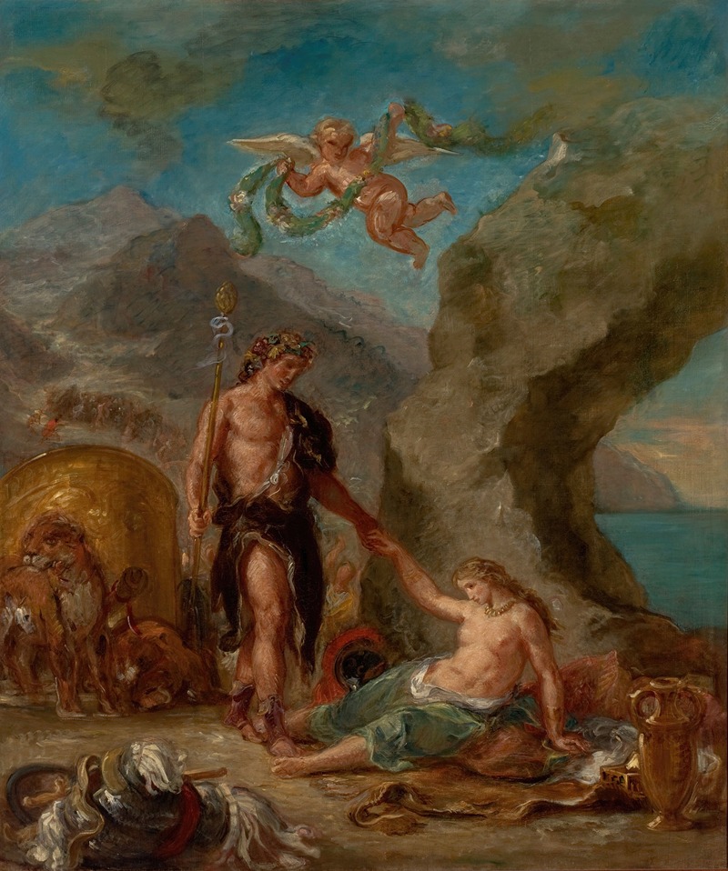 Eugène Delacroix - The Autumn – Baccus and Ariadne