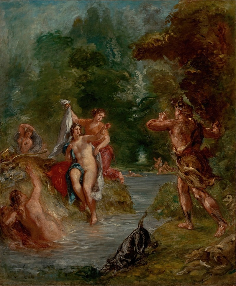 Eugène Delacroix - The Summer – Diana surprised by Actaeon
