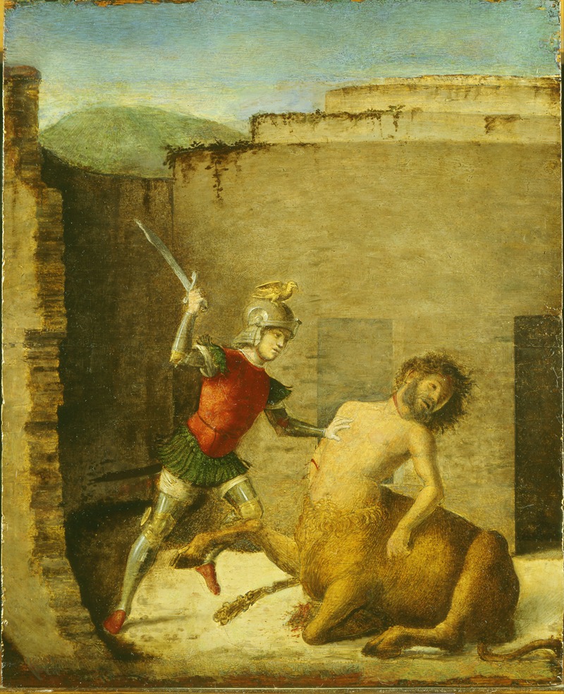 Giovanni Battista Cima da Conegliano - Theseus Killing the Minotaur