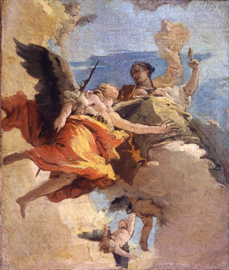Giovanni Battista Tiepolo - Allegory of Virtue and Nobility