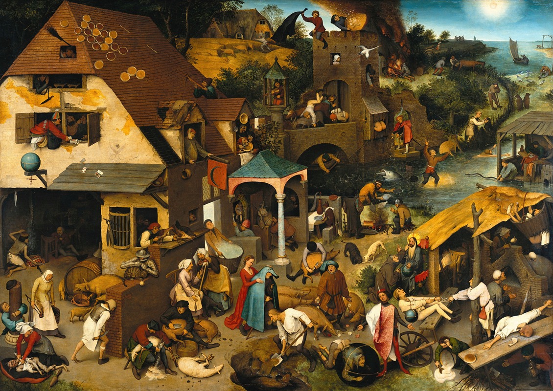Pieter Bruegel The Elder - Netherlandish Proverbs