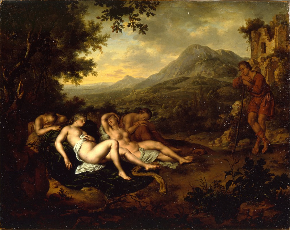 Willem Van Mieris - Cimon and Iphigenia