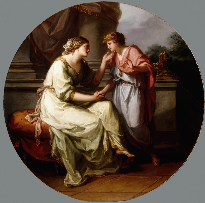 Angelica Kauffmann - Papirius Praetextatus Entreated by his Mother to Disclose the Secrets of the Deliberations of the Roman Senate
