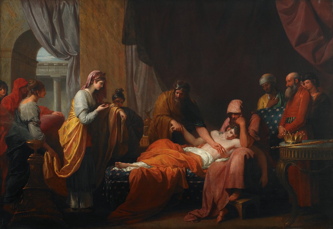 Benjamin West - Erasistratus the Physician Discovers the Love of Antiochus for Stratonice