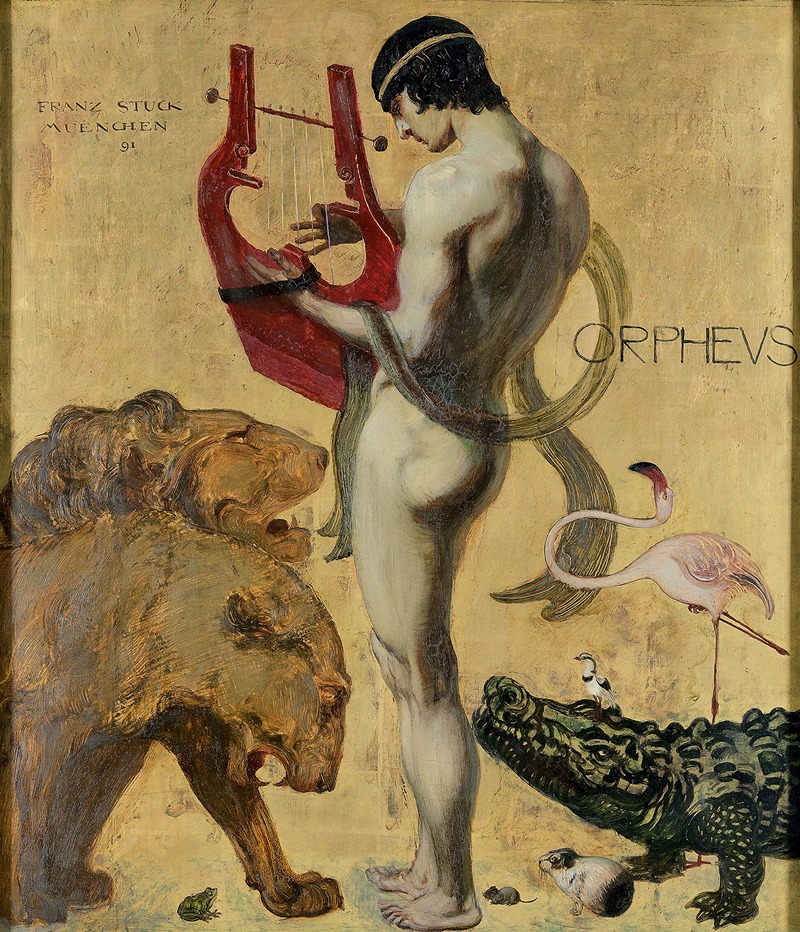 Franz von Stuck - Orpheus and the animals