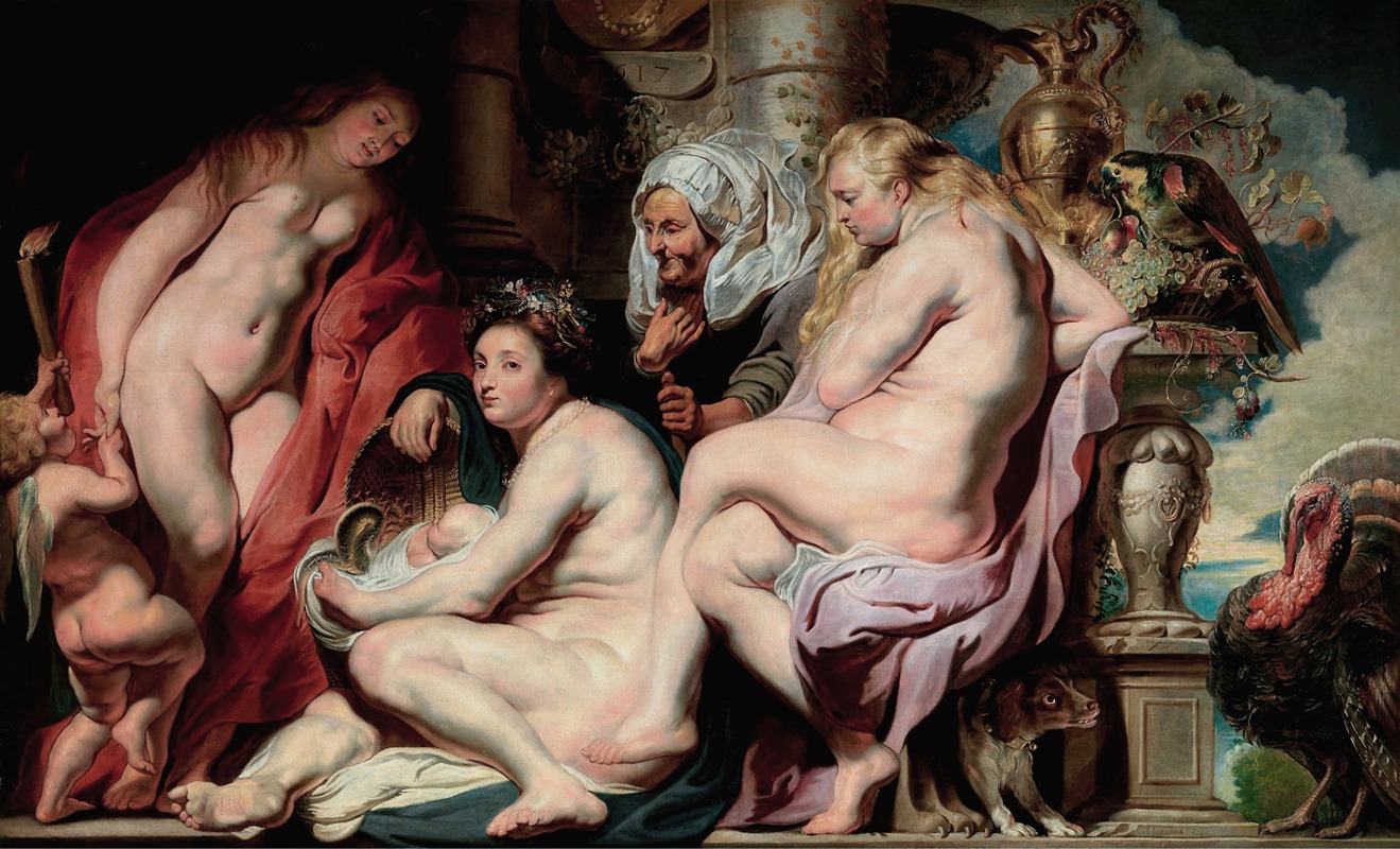 Jacob Jordaens - The Daughters of Cecrops Finding the Child Erichthonius