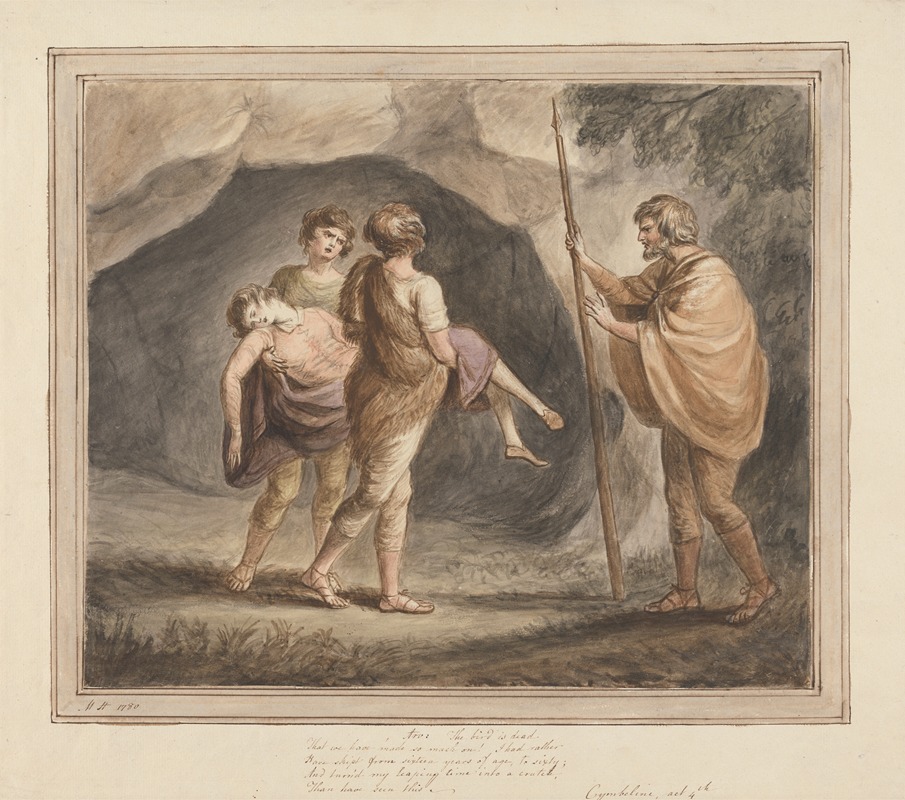 Mary Hoare - Arviragus, Bearing Imogen as Dead in his Arms, ‘Cymbeline’, Act IV, Scene II