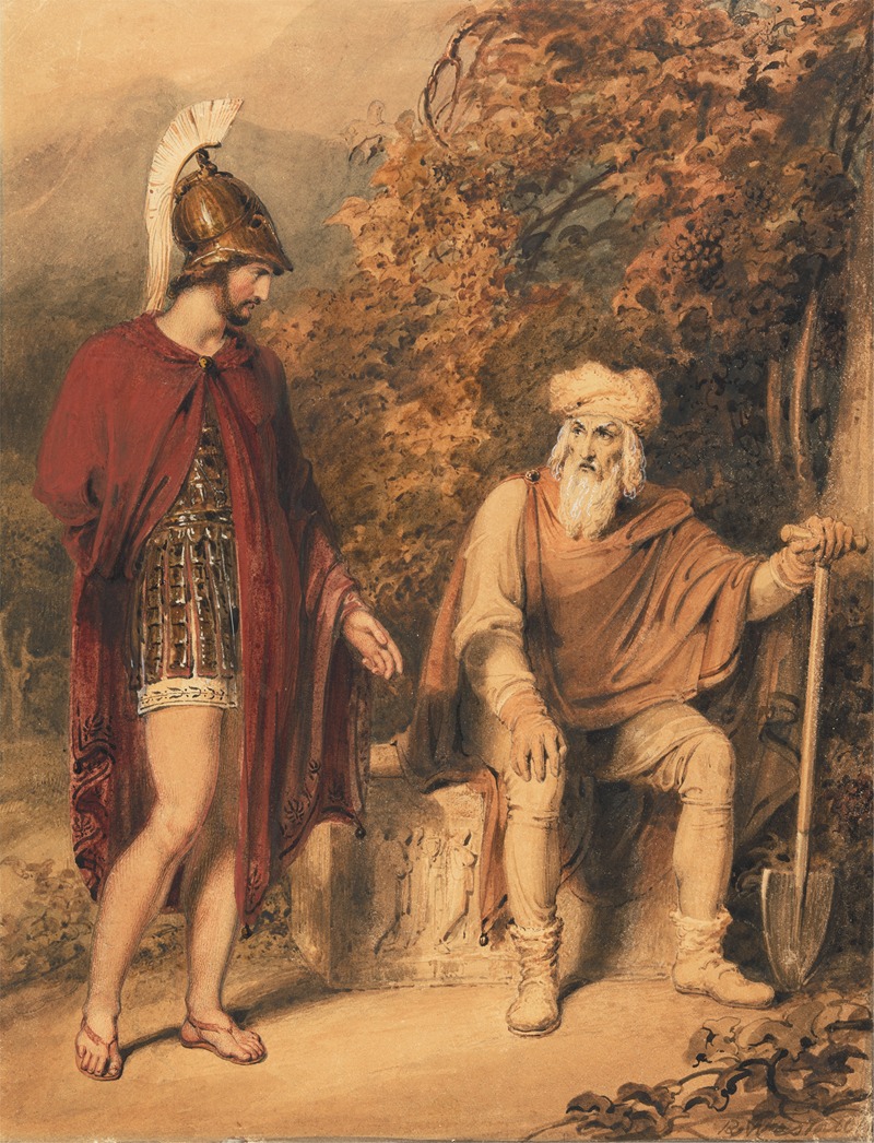 Richard Westall - Alcibiades and Timon