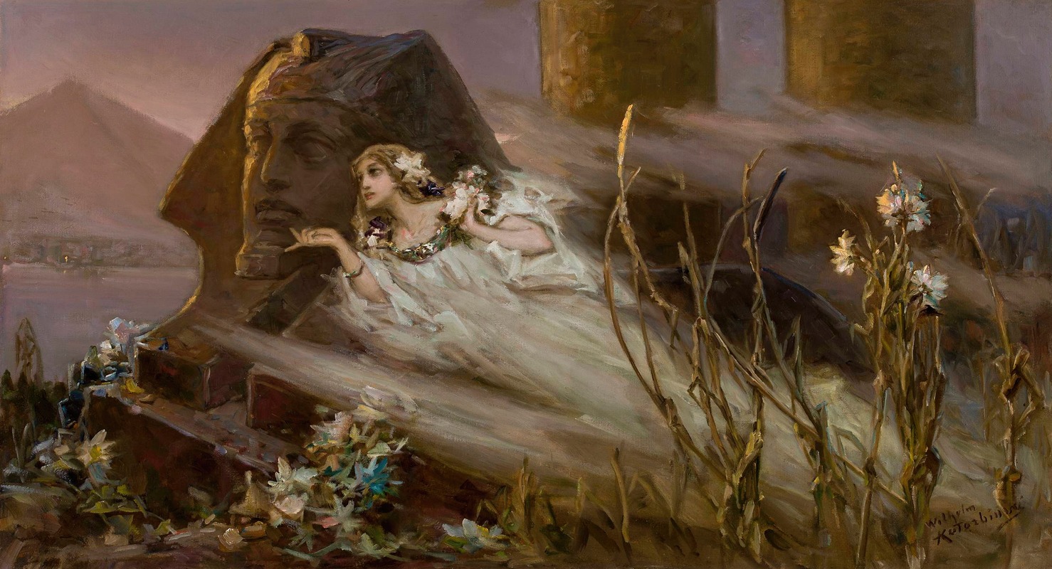 Wilhelm Kotarbiński - Sphinx and a woman phantom