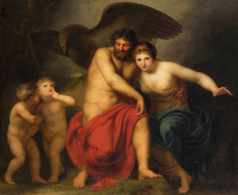 Andries Cornelis Lens - Zeus and Hera on Mount Ida