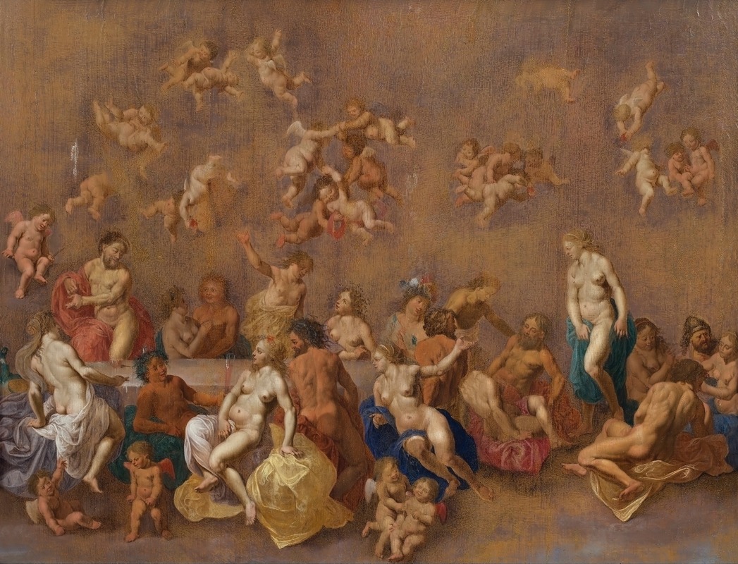 Cornelis Van Poelenburch -   Feast of the gods