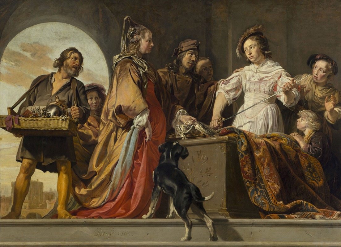 Jan de Bray - Achilles among the Daughters of Lycomedes (Ovid, Metamorphoses, XII, 162 ff)