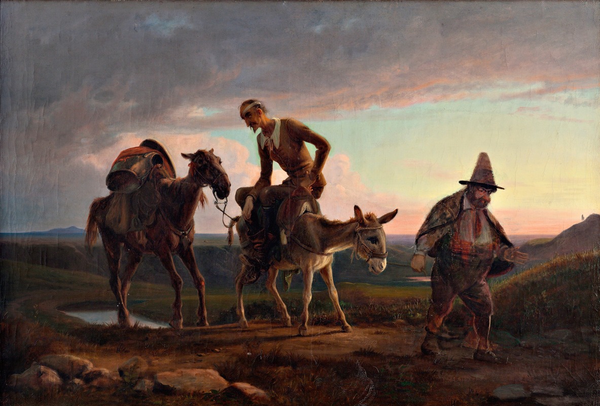 Wilhelm Marstrand - Don Quixote’s first ride home