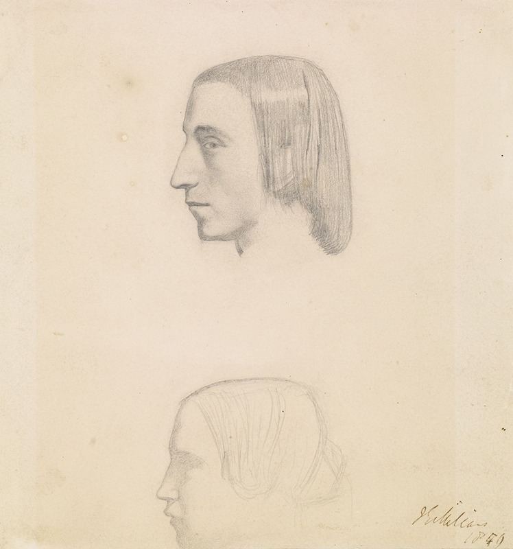 Sir John Everett Millais - Isabella – Head, Study of Servant