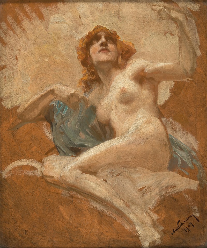 Alois Hans Schram - Venus, study