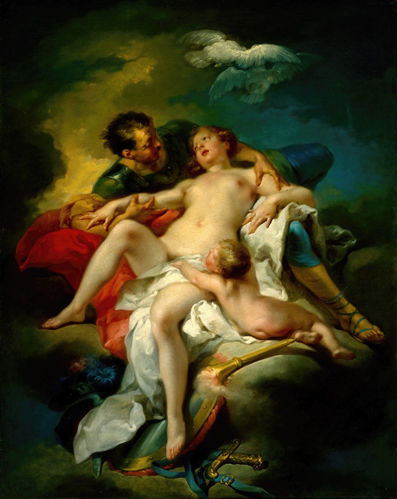 Charles-André van Loo - Mars and Venus