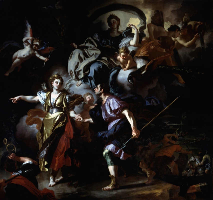 Francesco Solimena - The Royal Hunt of Dido and Aeneas