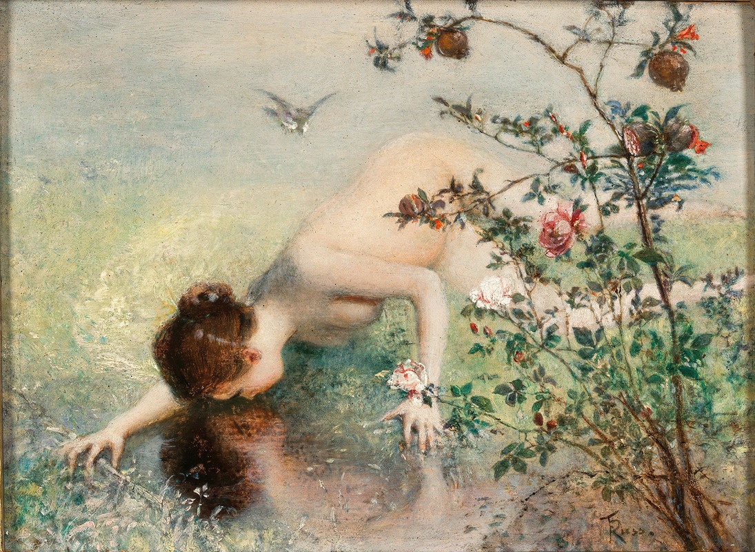 Franz Russ - A Female Narcissus