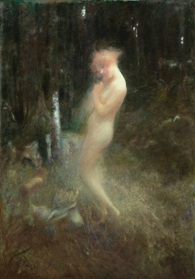 Georges Picard - A nymph and forest fairies